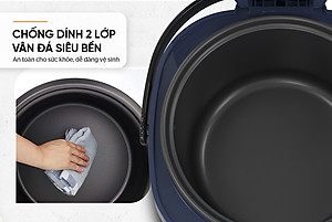 NỒI CƠM ĐIỆN 1.8L SUNHOUSE SHD8611N (700W)- Hàng chính hãng