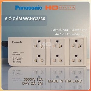 Ổ cắm có dây Panasonic WCHG2836/ WCHG28352/ WCHG28334 - hàng chính hãng