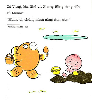 Ehon Chơi Cùng Momo - Chú Bé Quả Đào - Nhào Bùn Cùng Momo (Tái Bản 2022)