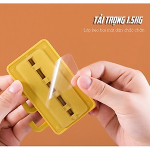 Móc treo đồ dán tường đa năng 4 chấu hình cây thông chắc chắn tiện dụng - móc treo chìa khóa, vật dụng, quần áo tiện lợi