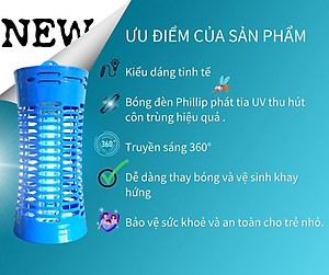 Đèn diệt côn trùng, đèn diệt muỗi gia đình Đại Sinh DS-D6N
