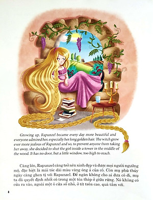 Công Chúa Tóc Mây (Truyện Dành Cho Trẻ Từ 3 Tuổi) - Truyện Song Ngữ Anh - Việt