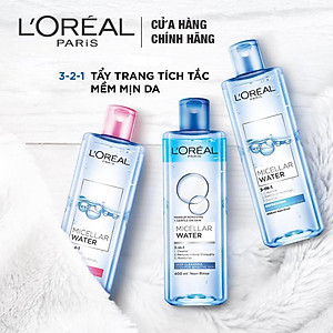 Nước Tẩy Trang L'Oreal 3 In 1 Micellar Làm Sạch Sâu (400ml)