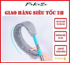 Chổi Quét Trần Nhà Có Cán Điều Chỉnh Độ Dài / Chổi Quét Mạng Nhện, Lau Chùi Bụi Bẩn Trên Cao Tiện Dụng PaKaSa - Hàng Chính Hãng ( Màu ngẫu nhiên)