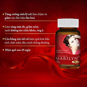 Liệu Trình Tăng Nội Tiết Tố Nữ Marilyn Plus Dân Khang Giảm Khô Hạn Tăng Sinh Lý Nữ Điều Hòa Kinh Nguyệt Hộp 30 viên