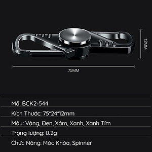 Móc Móc Chìa Khóa Ô Tô Xe Máy Spinner Trò Chơi Con Quay Giải Trí Nhỏ Gọn Tiện Dụng BCK2-544 ( Giao màu ngẫu nhiên )