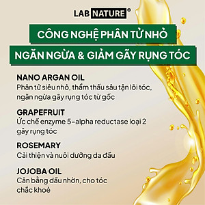 Dầu gội Lab Nature Men Hair-loss 470g - Công nghệ Nano Giảm Rụng Tóc 10 Lần