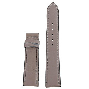 Dây đồng hồ Huy Hoàng da bò size 16, 18, 20 màu trắng, cam, kem, tím nhạt HT8119-20-21-22