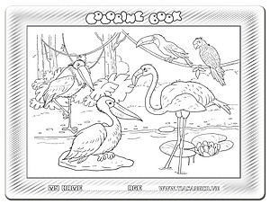 Xếp hình Tia Sáng Cái cò, cái vạc, cái nông (30 Mảnh Ghép) - Tặng kèm tranh tô màu cho bé