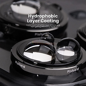 Dán Camera cường lực viền màu chống va đập Zeelot PIshield dành cho iPhone 15 Pro/15 Pro Max - Hàng chính hãng