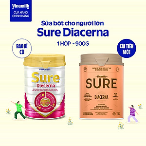 Sữa bột Dành Cho Người Tiểu Đường Vinamilk Sure Diacerna - 900g