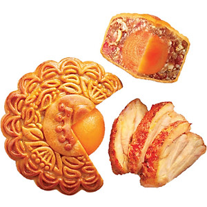 Tặng lồng đèn giấy - Hộp 4 bánh trung thu Kinh Đô "Thưởng Trà Ngắm Trăng" (4 bánh x 210g)