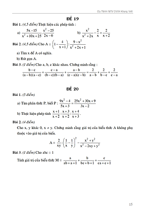 Sách 100 Đề Kiểm Tra Toán 8