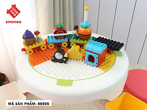 Bộ bàn ghế lắp ghép đồ chơi đa năng smoneo 1119-SM-001-88005