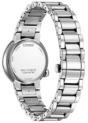 Đồng Hồ Nữ Citizen Đính Kim Cương Dây Thép Không Gỉ EM0910-80N - Mặt Xà Cừ (Sapphire)