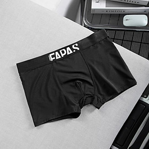 Quần lót nam, quần boxer nam họa tiết in chữ chất thun lạnh mềm mịn siêu mát thấm hút mồ hôi - Fapfas 2.0