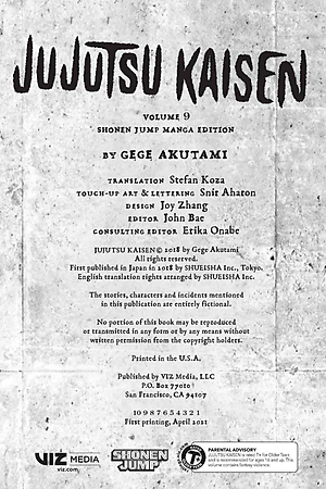 Jujutsu Kaisen 9 (English Edition)
