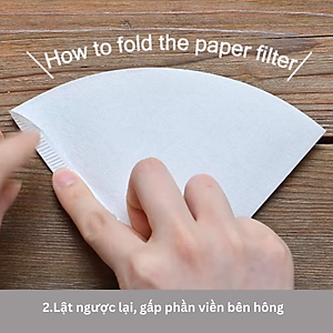 Giấy lọc cà phê Hario Pegasus Coffee Paper Filter 100 tờ, size 02, màu trắng, pha 2-4 cups (PEF-02-100W)