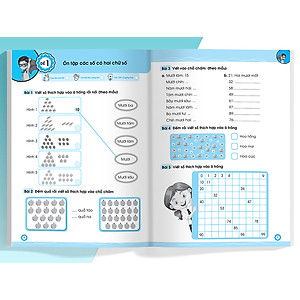 Combo 2 Cuốn Đề Ôn Luyện Và Tự Kiểm Tra Toán Lớp 1