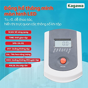 Xe đạp tập thể dục trong nhà Kagawa A8 khung sườn thép không rỉ cao cấp, tặng 5 quà tặng hot, Free Ship