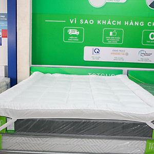 Topper EVERON ,Tấm Tăng Tiện Ích Màu Trắng Dày 5cm-7cm - Hàng Chính Hãng