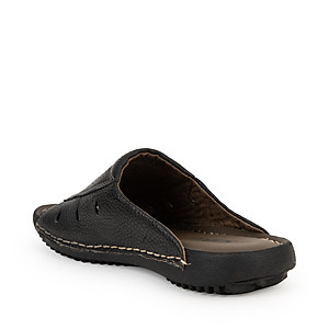 Dép nam quai ngang da bò cao cấp đế cao su SUNPOLO DQN025