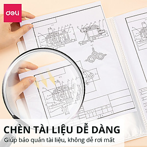 File Lá Đựng Tài Liệu A4 / Túi Tài Liệu Lá A4 30 Lá 40 Lá Màu Pastel Họa Tiết Cute Deli -Lưu Trữ Tài Liệu Chứng Từ Hồ Sơ Phù Hợp Học Sinh Văn Phòng - PQ312