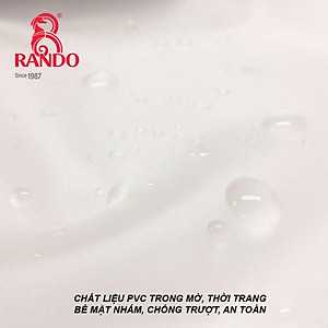 Áo Mưa Bộ RANDO Chính Hãng, Nhựa Trong Thời Trang, Siêu Nhẹ, Không Thấm Nước, Dành Cho Đi Phượt, Đi Xe Đạp