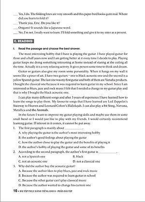 Sách Bài Tập Thực Hành Tiếng Anh 8 - Không Đáp Án (Theo Chương Trình Mới Của Bộ GD&ĐT)