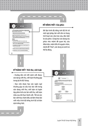 Combo 3 sách luyện thi B2 Vstep: Sách luyện thi B2 Vstep 4 kỹ năng; sách 30 đề thi viết luận tiếng Anh B1, B2 Vstep; sách 10 bộ đề thi Đọc hiểu Vstep – ôn thi chứng chỉ tiếng Anh bậc 4 (bằng B2 tiếng Anh) khung năng lực Ngoại ngữ 6 bậc dành cho Việt Nam