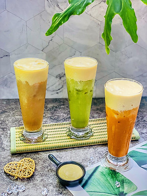 Bột Kem Phô Mai Cheese Foam Túi 300G pha 40 ly - Bột kem pha chế Váng Sữa Kem Cheese Trà sữa, Đồ uống đá xay