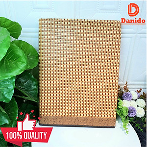Chiếu điều hòa sợi mây tre đan tổng hợp lót vải không dệt cao cấp hàng xuất khẩu 2 mặt giá rẻ 1m2 1m6 1m8 D Danido