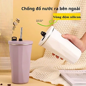 Ly Giữ Nhiệt / Cốc Giữ Nhiệt Bình Nước Giữ Nhiệt 2 Lớp Chất Liệu 304 Cao Cấp An Toàn Cho Sức Khỏe 600ml - Hàng chính hãng