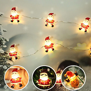 Dây Đèn Led 20 Bóng Họa Tiết Ông Già Noel Dài 2M