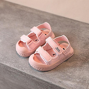 Sandal cho bé gái 1 - 3 tuổi êm mềm quai dán dáng dép trẻ em mũi cao bít mũi thời trang khỏe khoắn và năng động SG59