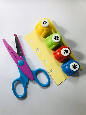 Bộ kéo cắt giấy HZM03855 Guangbo Giao màu ngẫu nhiên