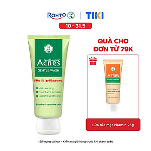 Sữa rửa mặt ngăn ngừa mụn dạng gel Acnes Gentle Wash 100g