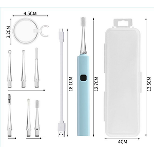 Dụng cụ lấy ráy tai HBH, nhiều đầu sử dụng cổng sạc USB Có Đèn Cho Bé Cao Cấp