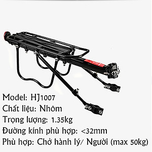 Kệ Yên Sau Gác Ba Ga Gắn Thêm Phía Sau Cho Xe Đạp Vào Cốt Yên (Tích Hợp Kèm Chắn Bùn) Đa Năng Điều Chỉnh Hợp Kim Nhôm Cao Cấp Cho Xe Đạp Leo Núi Địa Hình Mai Lee