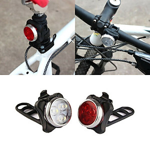 Đèn Hậu Xe Đạp 3 Bóng Đèn Sau Xe Đạp Giúp Cảnh Báo Đạp Xe/Chạy Bộ Ban Đêm Sạc USB Mai Lee