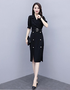 ĐẦM VEST NÚT ĐÁ KÈM NỊT - DT1349-150