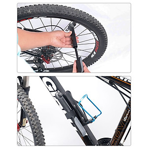 Bơm xe đạp gắn treo xe Kiotool chắc chắn nhỏ gọn cơ động kèm đủ phụ kiện
