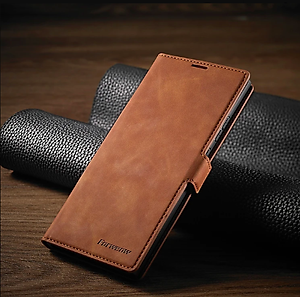 Bao Da Bò Non Dành Cho SamSung Galaxy S23 Ultra Chính Hãng Forwenw Có Ngăn Đựng Tiền và Thẻ - Hàng Nhập Khẩu