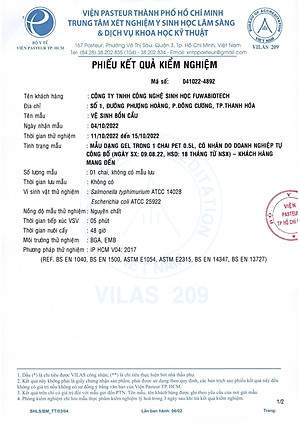 Nước tẩy bồn cầu, nhà tắm hữu cơ enzyme sinh học từỏ dứa Fuwa3e 500ml / 100ml