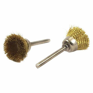 Bộ 5 Chổi Đánh Gỉ Trục 3mm Sợi Đồng (Chổi Xòe)