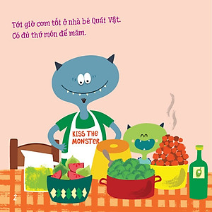 Sách Bé Tự Rèn Tính Tốt - Bé Quái Vật Biết Ngồi Ăn Ngon