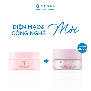[HOT DEAL] Kem Dưỡng Da Trắng Hồng ban đêm Giảm Thâm Sạm Không Cồn dạng gel SENKA AQUA BRIGHT GLOW GEL CREAM 50g - 15538