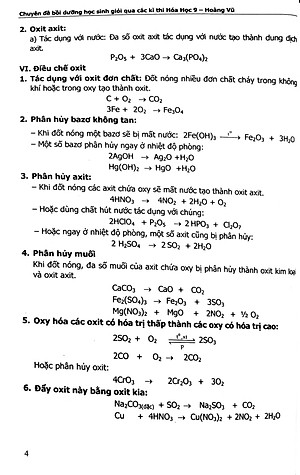 Sách Chuyên Đề Bồi Dưỡng Học Sinh Giỏi Qua Các Kỳ Thi Hóa Học Lớp 9