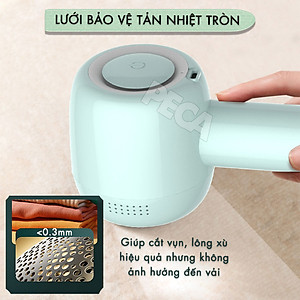 Máy cắt lông xù quần áo không dây Kemei KM-2720 thiết kế 6 lưỡi cắt thông dụng cắt lông xù nhiều loại vải - Chính hãng