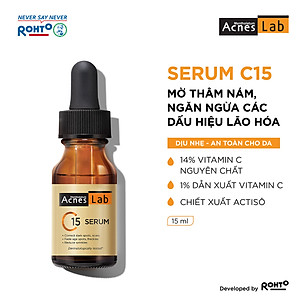 Serum C15 dưỡng sáng mờ thâm, ngăn ngừa lõa hóa Acnes Lab C15 Serum 15ml